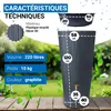 4rain Réservoir LINUS 2en1 220L graphite avec robinet PE Voir les images du produit 3