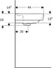 Geberit Renova Plan Waschtisch, 55x44 cm, mit Hahnloch, mit Produktbild-Vorschau 7