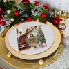 Servietten Papier 33x33cm Weihnachten mit Hunden 20 Stück Produktbild-Vorschau 3