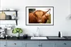 MuchoWow® Gerahmtes Poster Schottische Highlander - Braun - Produktbild-Vorschau 4