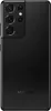 The back of a black Samsung Galaxy S21 Ultra smartphone is shown against a black background. Produktbild-Vorschau