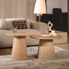 Bronx71 Couchtisch Set Ash rund Ø50 / 62 cm Eiche hell Produktbild-Vorschau 1