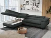 Ecksofa Sofa Grau, Wohnlandschaft L-Form mit Schlaffunktion Produktbild-Vorschau 3