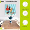 ARTland Glasbild Ich habe nichts zum anziehen Größe: 30x30 Produktbild-Vorschau 3