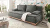 Schlafsofa Schlafcouch grau 208 cm mit Bettkasten - AMBRA - Produktbild-Vorschau 2