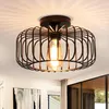 Deckenleuchte Schwarz 30cm, Modern Deckenlampe Metall E27, Produktbild-Vorschau 6