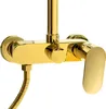 A close-up shot of a gold-colored shower faucet system. Náhled obrázku produktu
