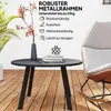 Outsunny Beistelltisch Balkontisch aus Metall Rund Produktbild-Vorschau 5