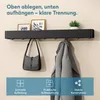 doporro Wandgarderobe mit Ablage, Garderobenleiste 40 cm Produktbild-Vorschau 2