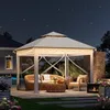 WOLTU Pavillon 3x3 m, Moskitonetz, wasserdicht stabil, Produktbild-Vorschau 8