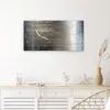 Wanduhr aus Glas mit Motiv Gekratzte Textur- 60 x 30 cm - Produktbild-Vorschau 4
