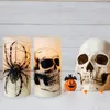 Halloween Flammenlose Stumpenkerzen mit 6H Timer, Produktbild-Vorschau 3