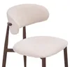 6er Set Esszimmerstuhl Stoff Beige - Beine Dunkle Produktbild-Vorschau 8