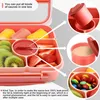 Amathley Bento Box Kinder Lunchbox Brotdose mit Fächern und Produktbild-Vorschau 5