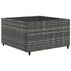 vidaXL 10-tlg. Garten-Lounge-Set mit Kissen Grau Poly Produktbild-Vorschau 5