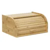 Brotkasten aus Bambus 38x28x18 cm mit Rollladen, großer Produktbild-Vorschau 2