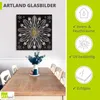 ARTland Glasbild Mandala - Eisblume Größe: 30x30 cm Produktbild-Vorschau 3