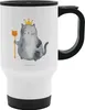 Mr. & Mrs. Panda thermosbecher Katze König - Weiß - Produktbild-Vorschau 1