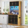 A kitchen buffet cabinet with built-in LED lighting. Náhľad obrázku produktu