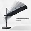 PURPLE LEAF Sonnenschirm Twist 360 cm x 270 cm, Kippbar Produktbild-Vorschau 3