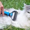Brosse double face pour chiens et chats contre la mue et Voir les images du produit 10