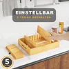 Bambus Topfdeckelhalter mit 5 verstellbaren Trennwänden und Produktbild-Vorschau 5