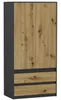 Framire Kleiderschrank - Eiche Artisan - 90 x 51 x 180 cm - Produktbild-Vorschau 1