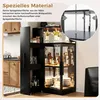 Flexibilné sklenené vitríny s LED osvetlením, vitrína s Náhľad obrázku produktu 6