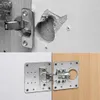 10x Scharnier Reparaturplatte 90x90 mm Möbel Schrank Produktbild-Vorschau 3
