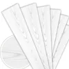 Several white wooden planks fanned out against a white background, with a close-up inset of one plank. Náhled obrázku produktu
