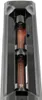 Close-up view of a remote control battery compartment with two AA batteries inserted. Produktbild-Vorschau