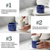 Ceramiczny pojemnik na masło DOWAN z pokrywką, utrzymuje Podgląd zdjęcia produktu 3
