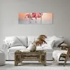 Bild auf Leinwand - Leinwandbild - 3 Teile - Flamingos Produktbild-Vorschau 6
