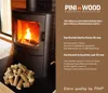 PINI bricchetti di legno duro 100% quercia 15 kg stufa Anteprima dell’immagine prodotto 5