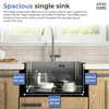 ANW HOME Nerezový dřez pod pracovní desku 44x44 cm, 1 mísa, Náhled obrázku produktu 2