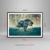 Gerahmtes Poster - Schwarzer Rahmen - Baum Natur Feld - Produktbild-Vorschau 5