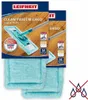 Two packages of Leifheit Clean Twist M Ergo static plus mop heads are shown, with one package partially obscuring the other. The background is a wooden floor. Anteprima dell’immagine prodotto