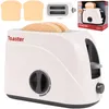 A toy toaster with pop-up toast slices, shown with additional toast slices and a box in the background. Anteprima dell’immagine prodotto