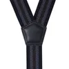 Hosenträger Y-Form, gestreift, Braun Blau Schwarz, 4 cm Produktbild-Vorschau 4