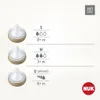 Diagram showing different sizes of NUK anti-colic nipples with age recommendations. Produktbild-Vorschau