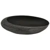 vidaXL Aufsatzwaschbecken Grau und Schwarz Oval 59x40x14 cm Produktbild-Vorschau 4