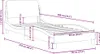 vidaXL Bettgestell "Dover" Hellgrau 90x200 cm Samt Produktbild-Vorschau 8