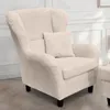 Ohrensessel mit Hocker Landhausstil Polster-TV-Lesesessel Produktbild-Vorschau 3