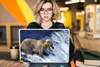 MuchoWow® Laptop Aufkleber Sticker Cover Bär - Fisch - Produktbild-Vorschau 5