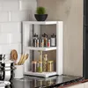 HOMIDEA ROHO Gewürzregal Küchenregal mit 3 Ablagen aus Holz Produktbild-Vorschau 2