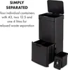 KlarsteinRoyal Trash Matte Black, kosz na śmieci z Podgląd zdjęcia produktu 3