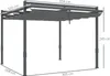 A diagram of a pergola with dimensions indicated. Produktbild-Vorschau