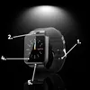 A smartwatch is shown against a dark background with a spotlight effect from above. Produktbild-Vorschau