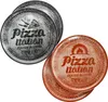 4x Pizzateller rot & schwarz Ø31cm 4 Personen XL-Teller Produktbild-Vorschau 2