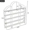 Scaffale 170x26x190 cm in acciaio e MDF, libreria a 5 Anteprima dell’immagine prodotto 5